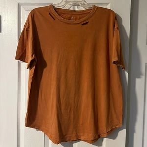 Aerie: Distressed boyfriend tee, size M